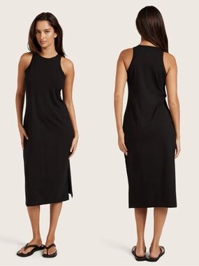 BOODY Racerback Tank Dress in black size small